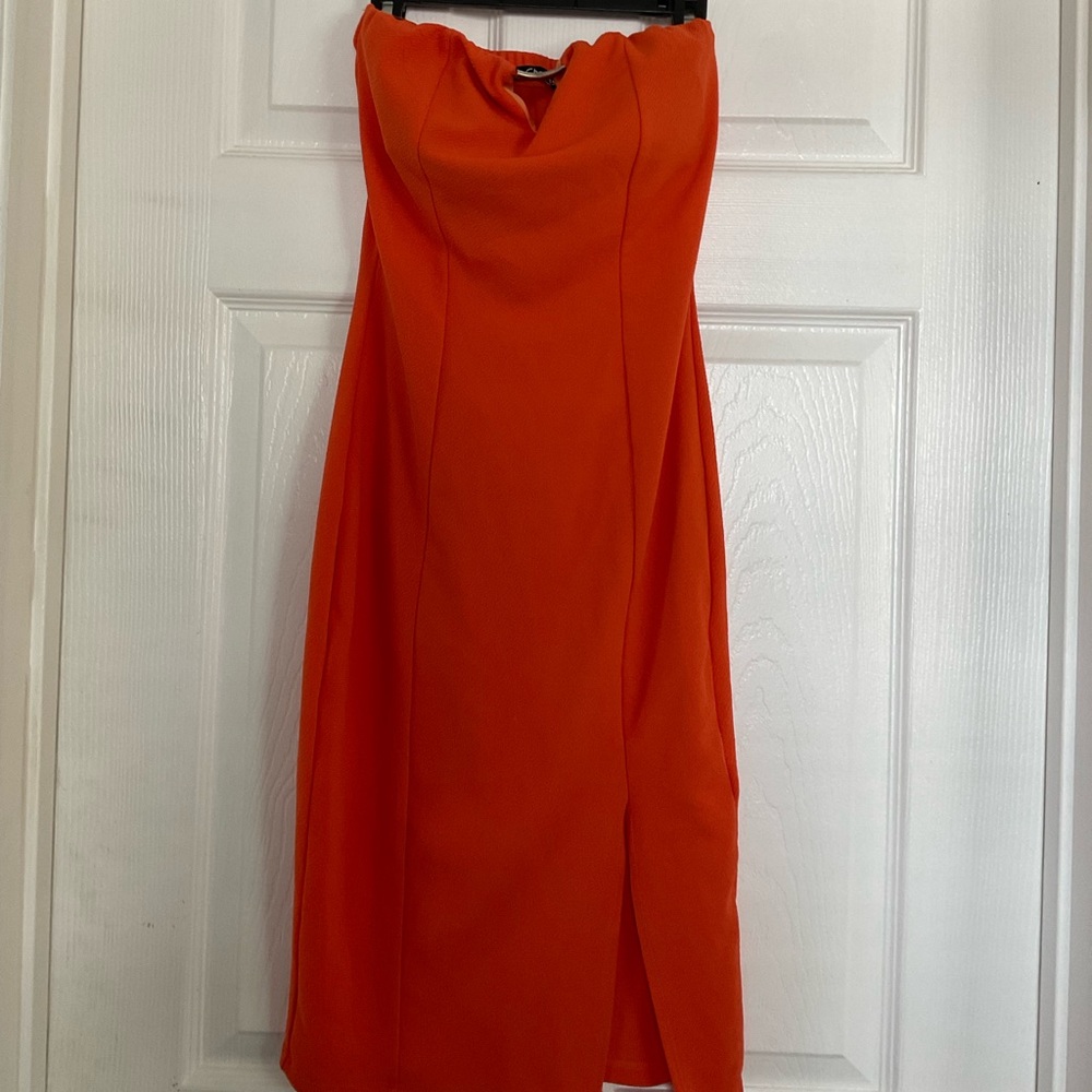 Love Chelsey Orange Mini Dress